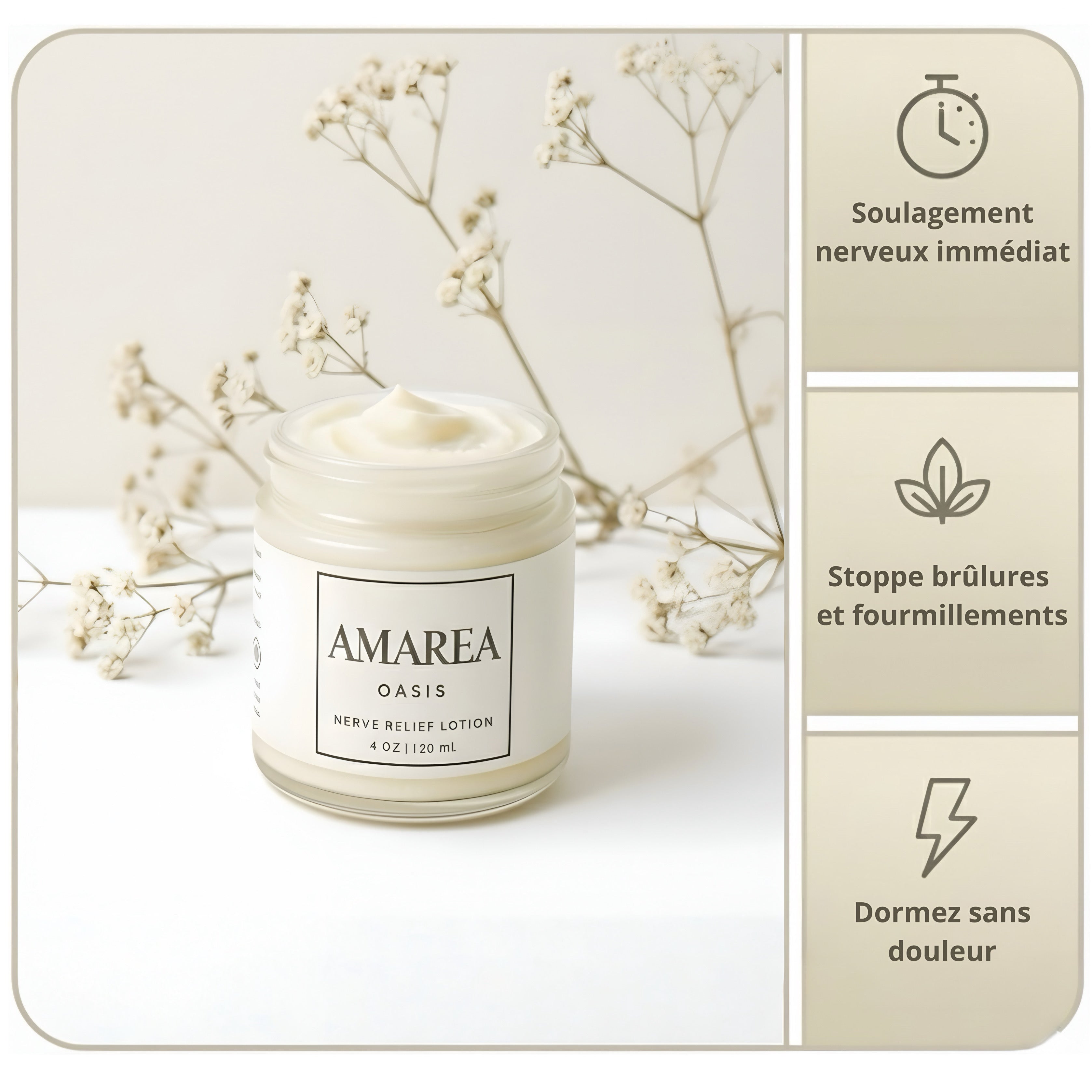 Crème Anti-Douleur 100% Naturelle au Magnésium Amarea™